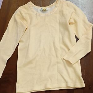 Saks Fifth Avenue Cream Long Sleeve Top